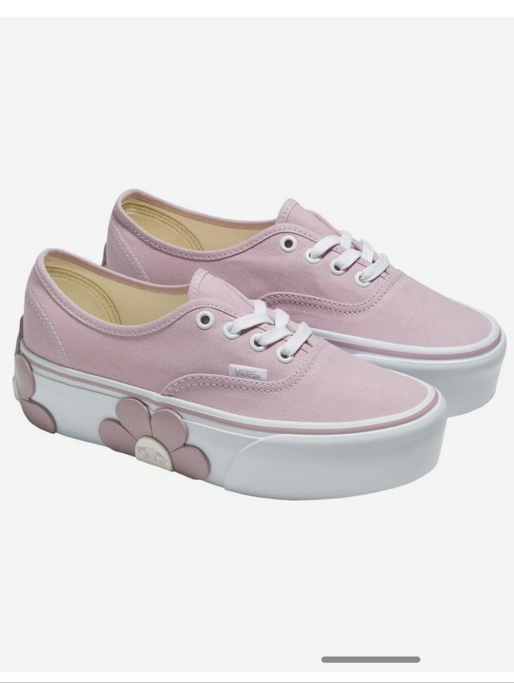 Vans Authentic Stackform OSF Sneakers W/ Oversized Florals Size 9.5